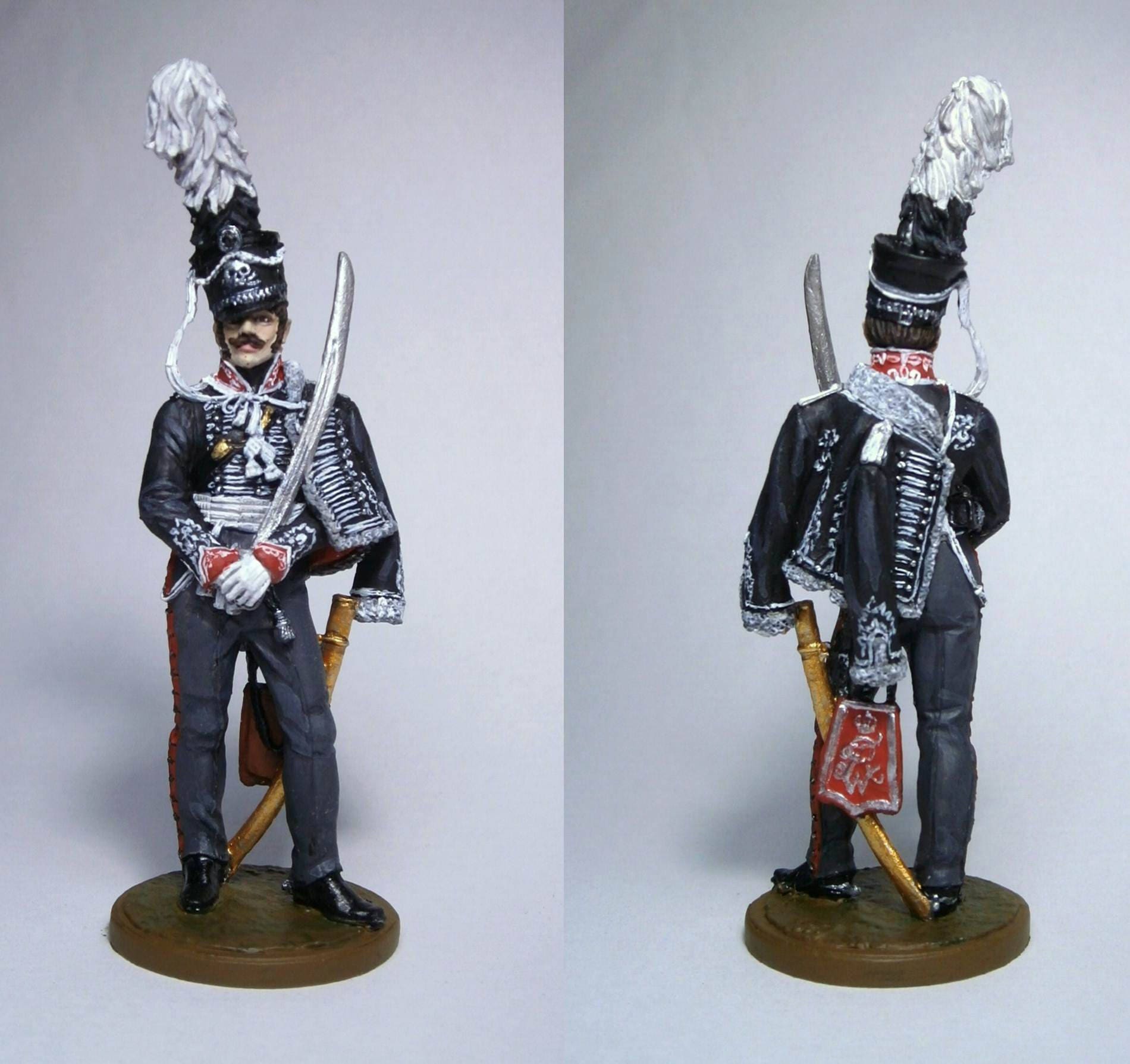 プロイセン軍第1軽騎兵連隊将校、1812年 / ブリキ像 54mm - Etsy 日本