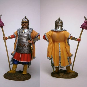 Polnischer Husarenoffizier (Khorunzhiy), 17. Jahrhundert. / Zinnfigur 54mm