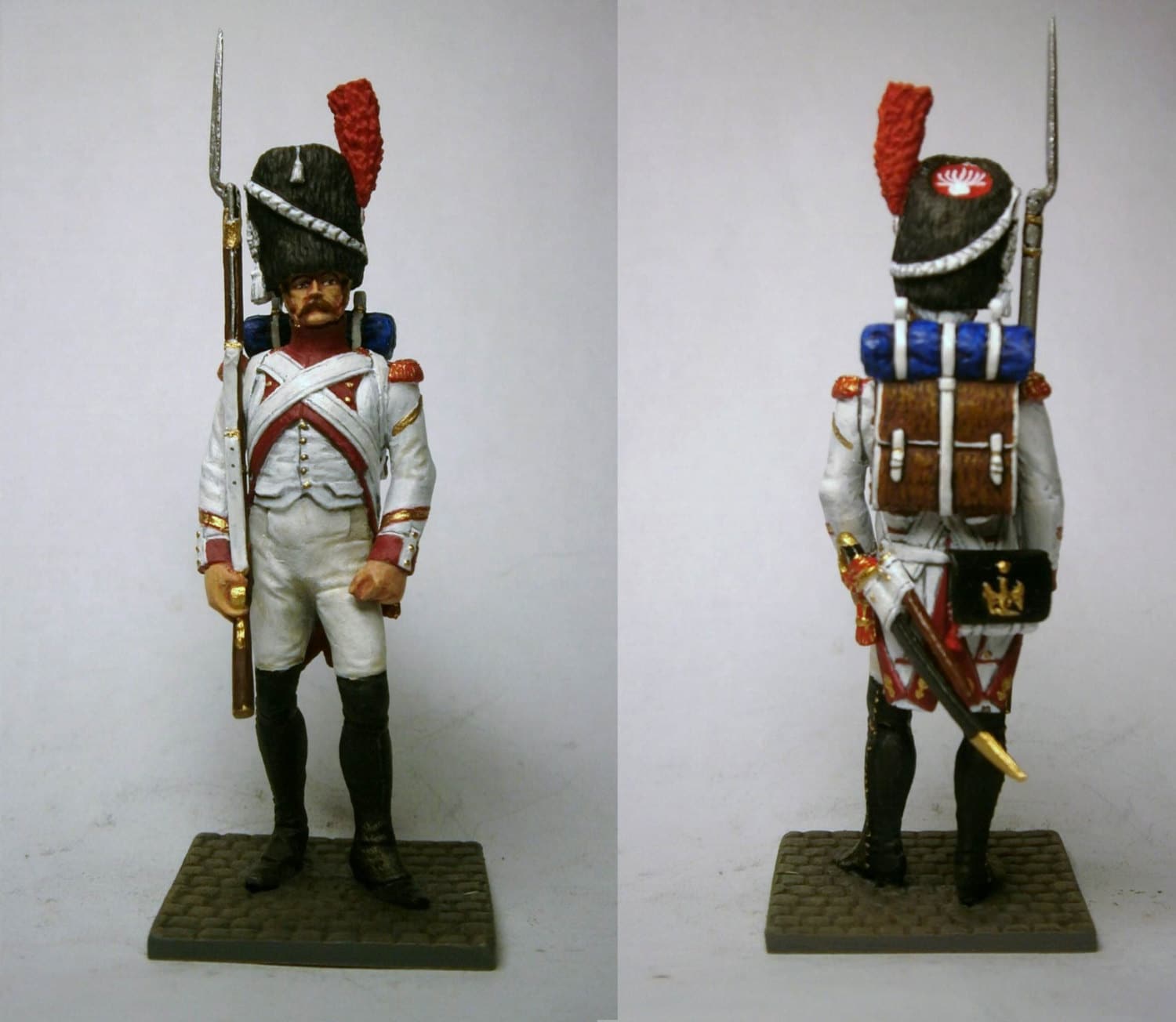 France 1808-12   * 54-60 mm * Tin Soldiers * Sapper foot grenadier Imp Guard 