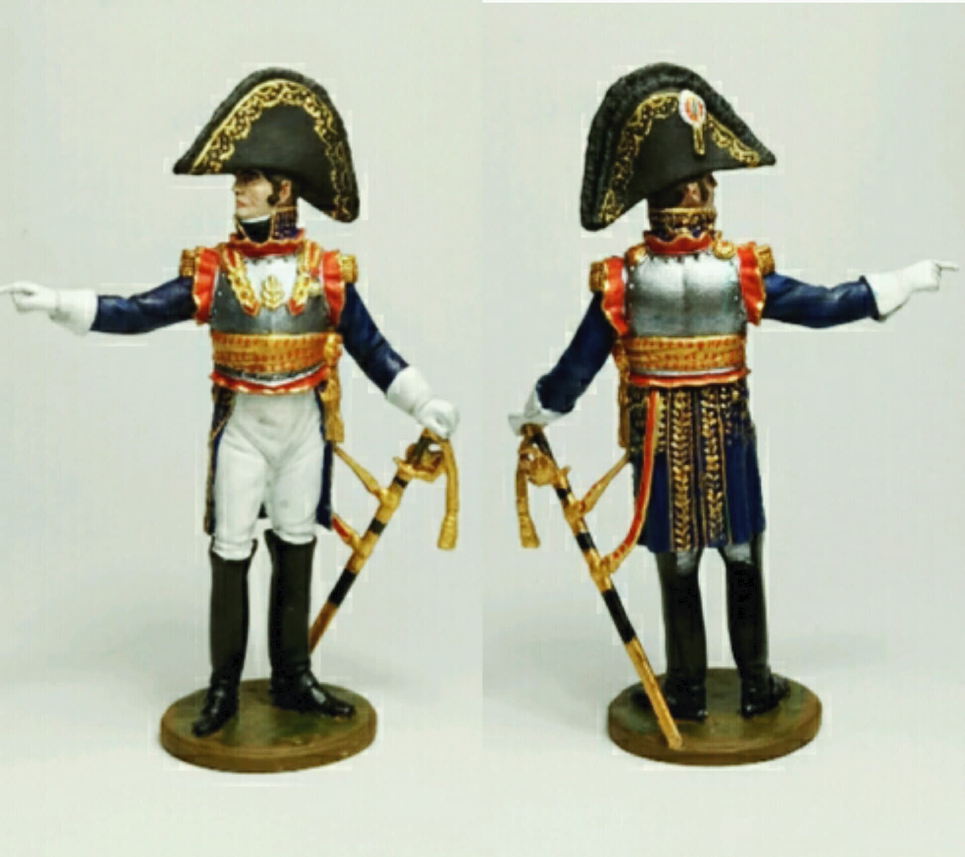 Napoléon, Général Michel, 1772-1815, Figurine en métal 1/32