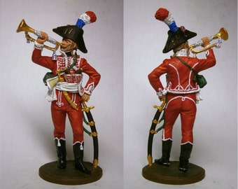 Trumpeter of a regiment of Dromedaries, France 1801-1802 (Egyptian campaign). / Tin figure 54mm