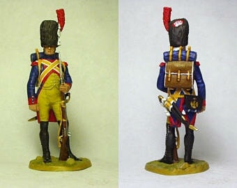 Gendarme à pied d'élite de la Garde. France, 1806 Figurine soldat de plomb 54mm