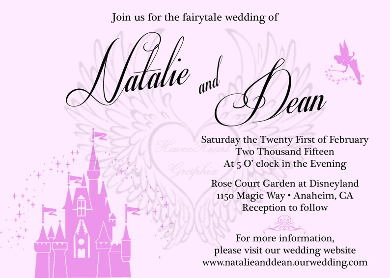 Happily Ever After Wedding Invitation Etsy