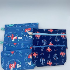 Little Mermaid and Sebastian Small Pouches