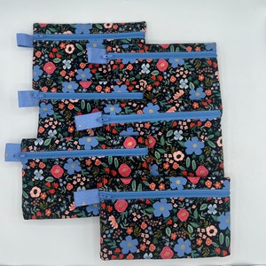 Rifle Paper Floral Zipper Pouch