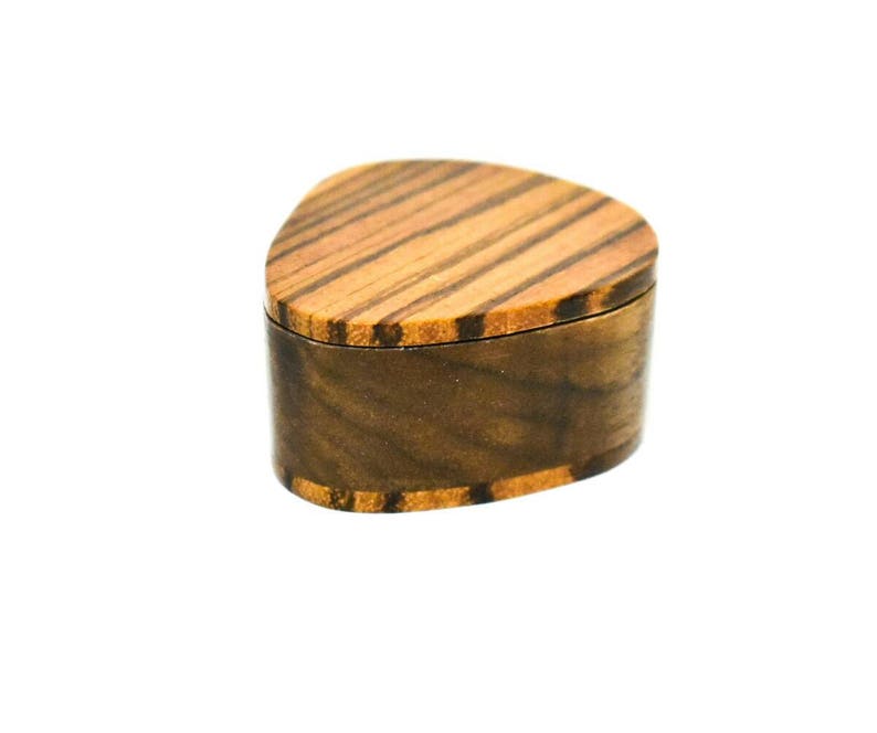 Wooden guitar pick box Ring Box Guitar pick holder Zebra Etsy