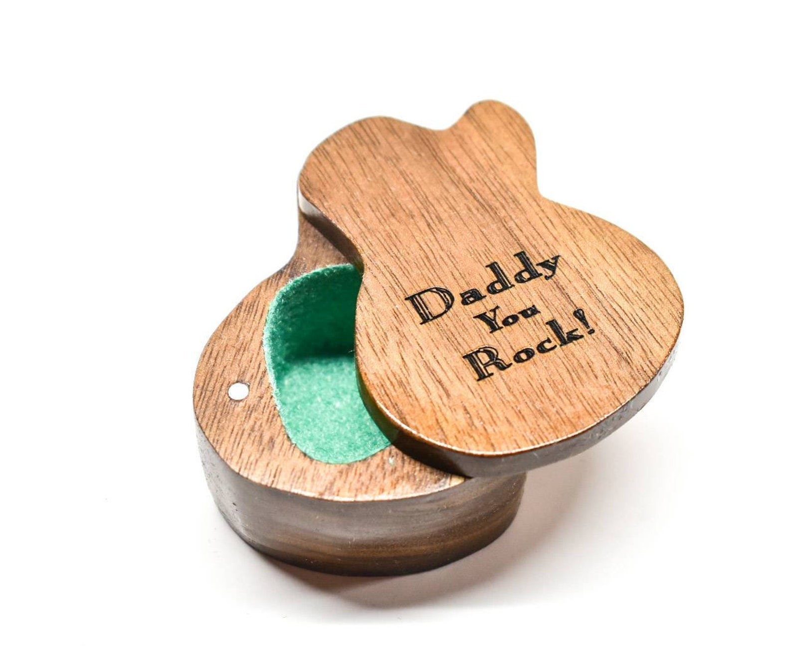 Wooden Guitar Pick Box electric guitar box guitar lover Etsy