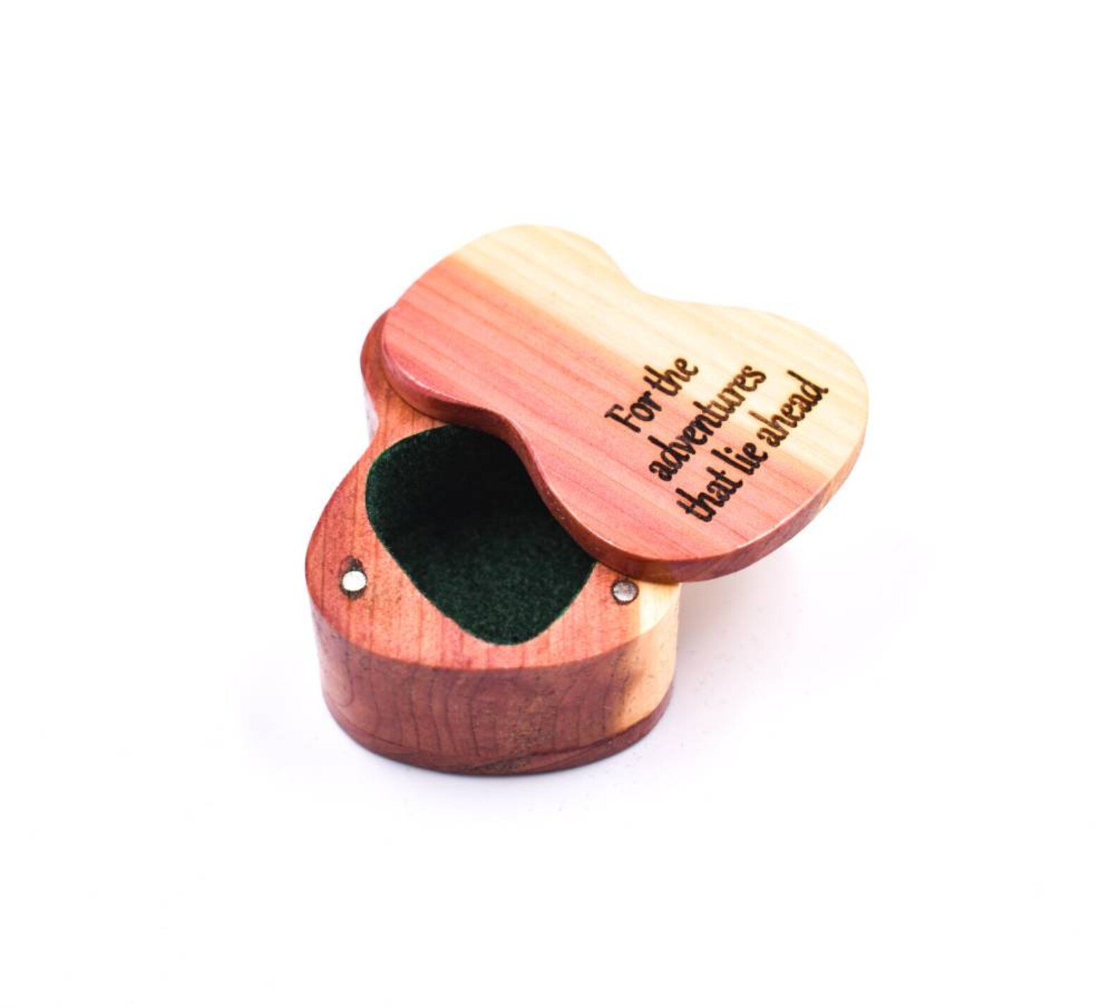 Wooden Guitar Pick Box Acoustic Guitar Pick Box Music Gift Etsy