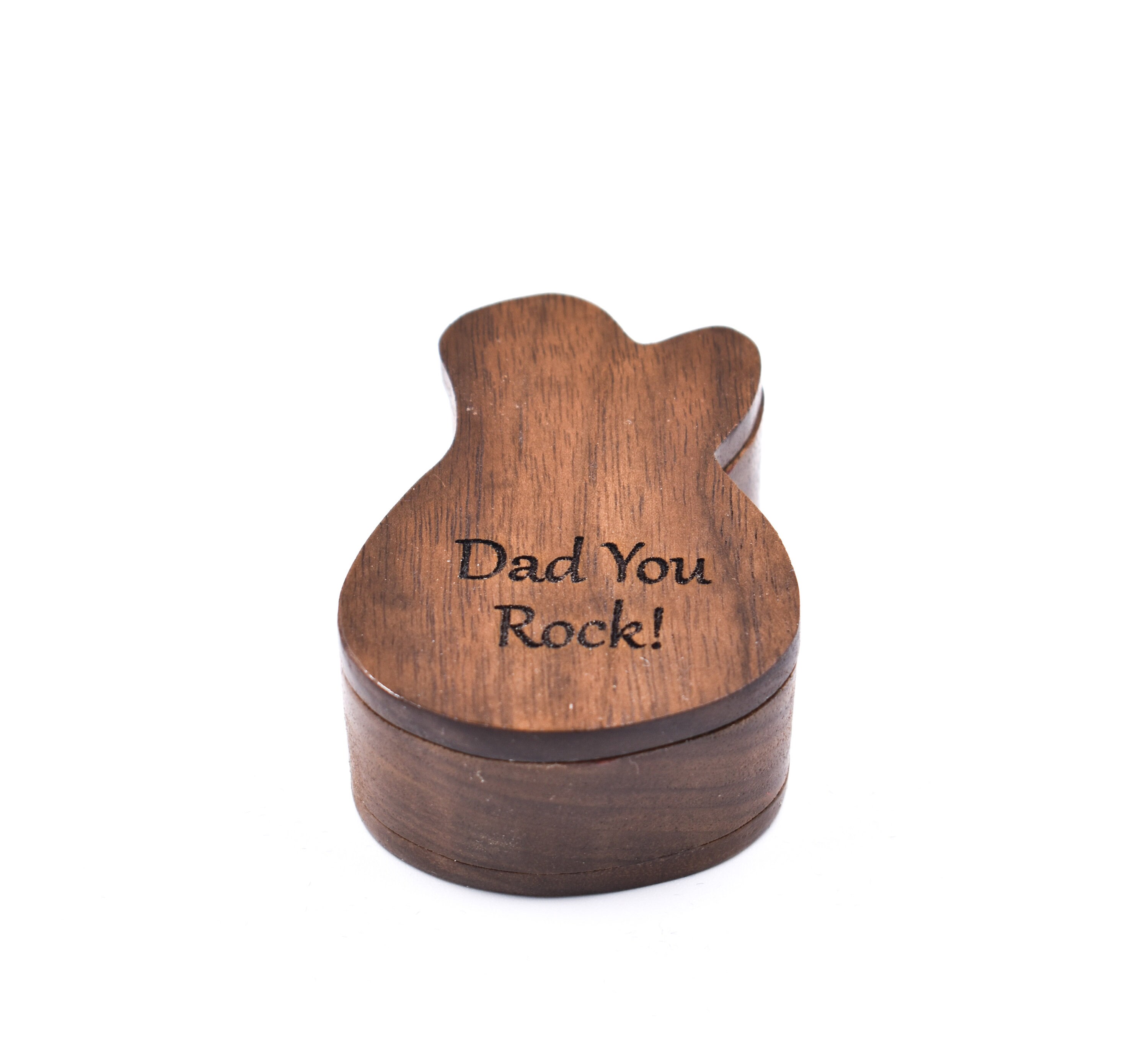 Wooden Guitar Pick Box pick storage plectrum box pick Etsy