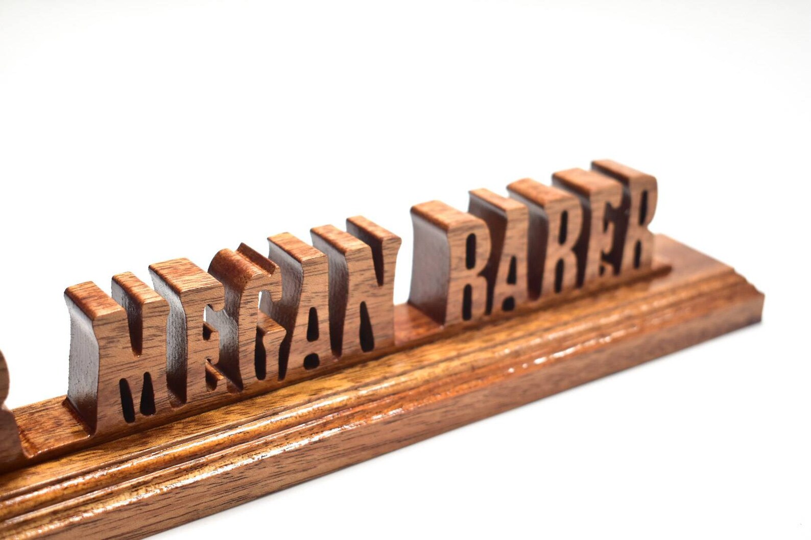 Wood Desk Name Plate Wooden Name Plaque Teachers desk Etsy