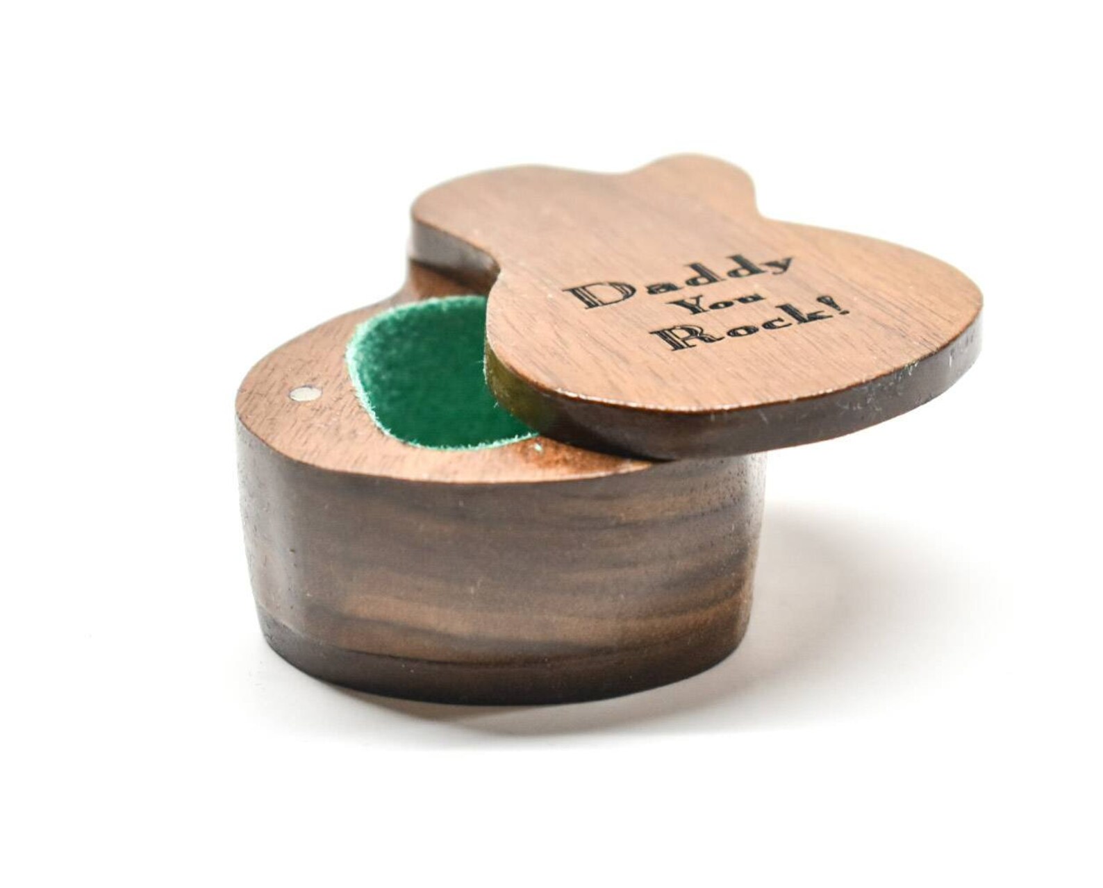 Wooden Guitar Pick Box electric guitar box guitar lover Etsy