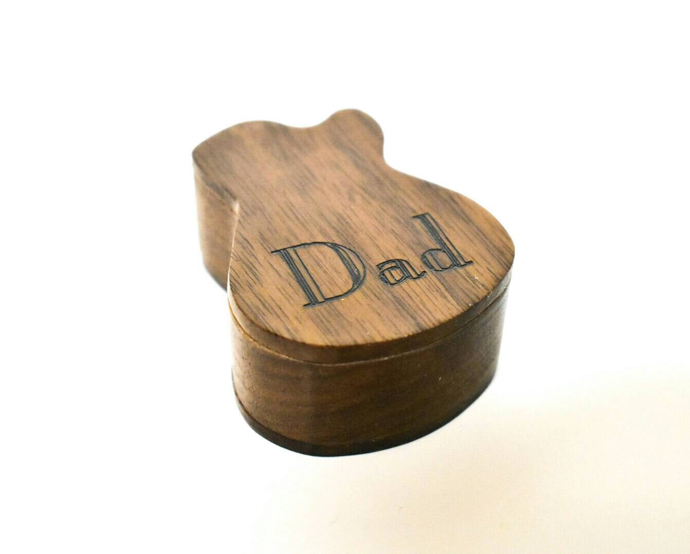 Wooden Guitar Pick Box electric guitar box guitar lover Etsy