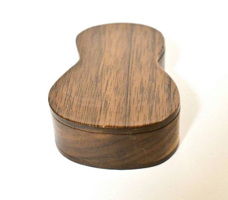 Wooden Guitar Pick Box Acoustic Guitar Pick Box Music Gift Etsy