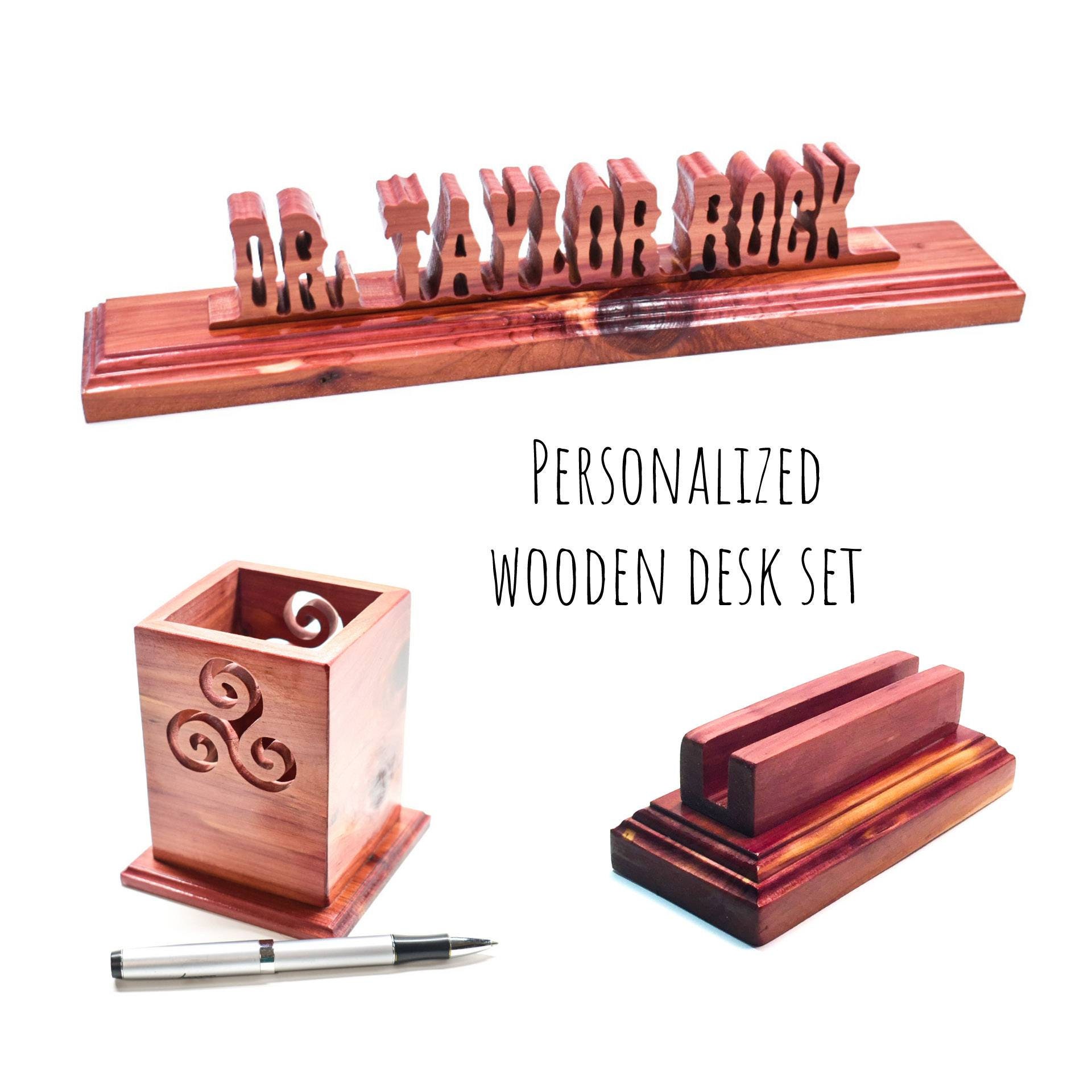 Desk Accessories Office Gifts Office Decor Desk Set Gift Etsy