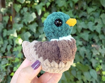Peluche colvert | Peluche faite main au crochet sur commande