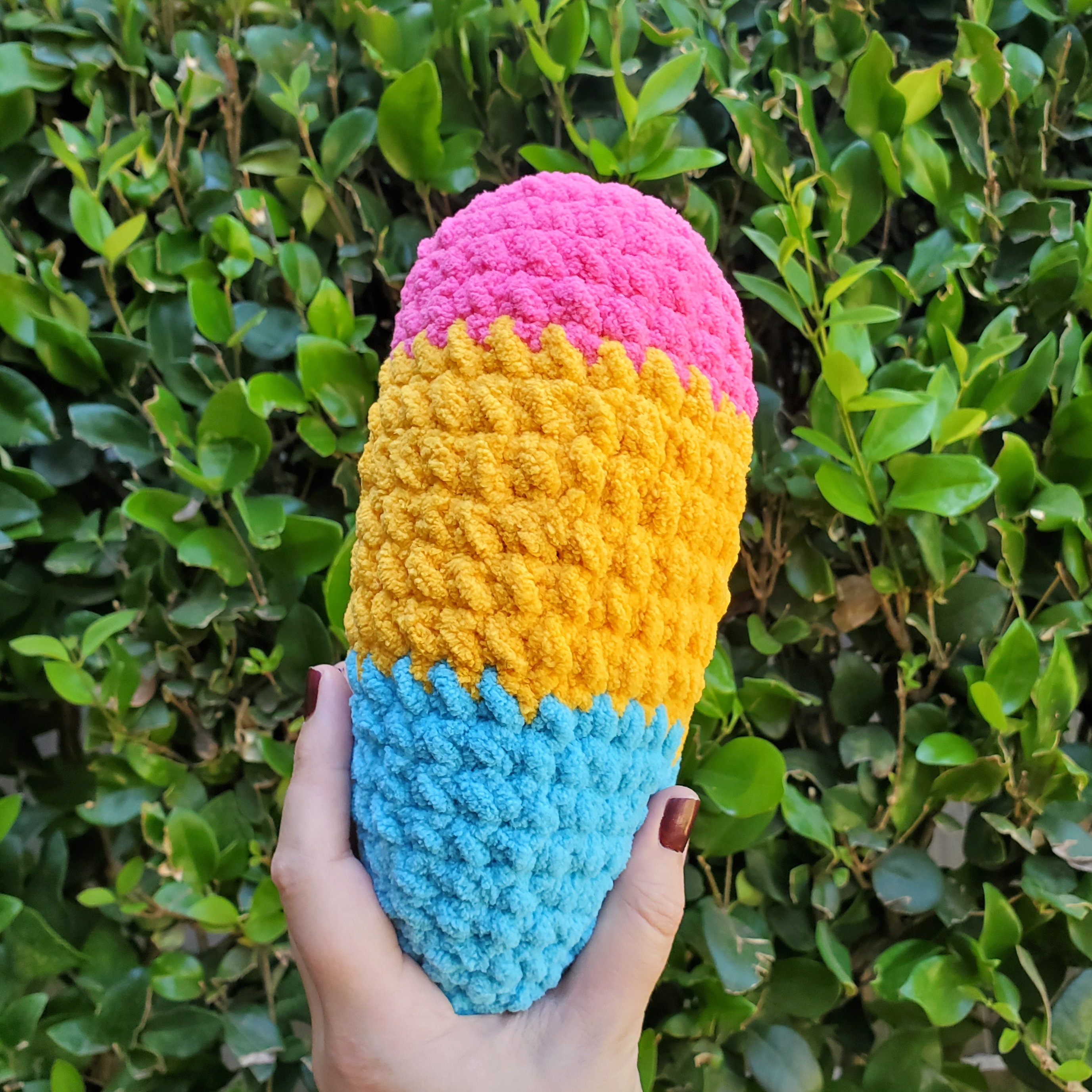 Pan Pride Heart Plushie | Amigurumi Crochet Toy — Schiller Crafts