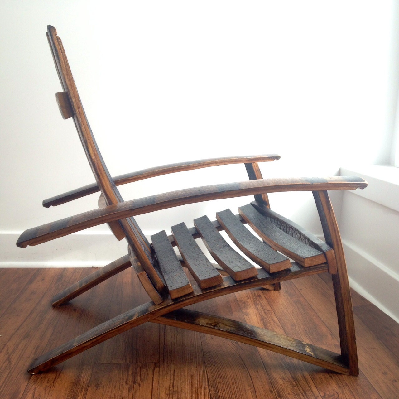 Bourbon/Whiskey Barrel Adirondack Chair - Etsy 日本