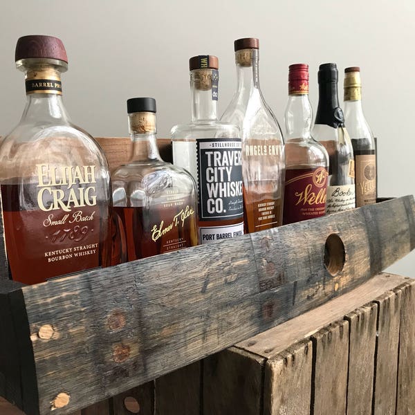 Bourbon/Whiskey Barrel  Shelf with The Bung