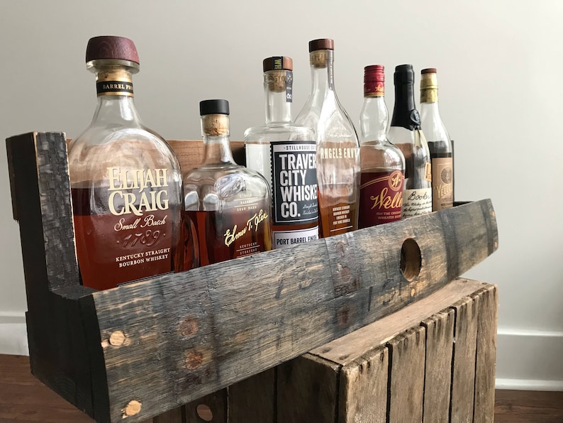 Bourbon/Whiskey Barrel Shelf with The Bung image 1