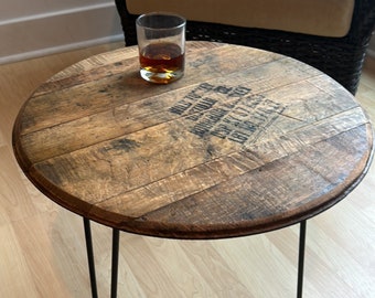 Bourbon Barrel Side Table