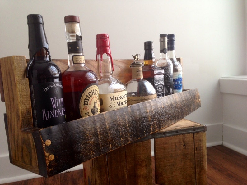 Bourbon/Whiskey Barrel Stave Shelf image 3