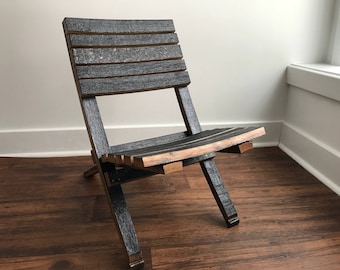Bourbon/Whiskey Barrel Patio Chair