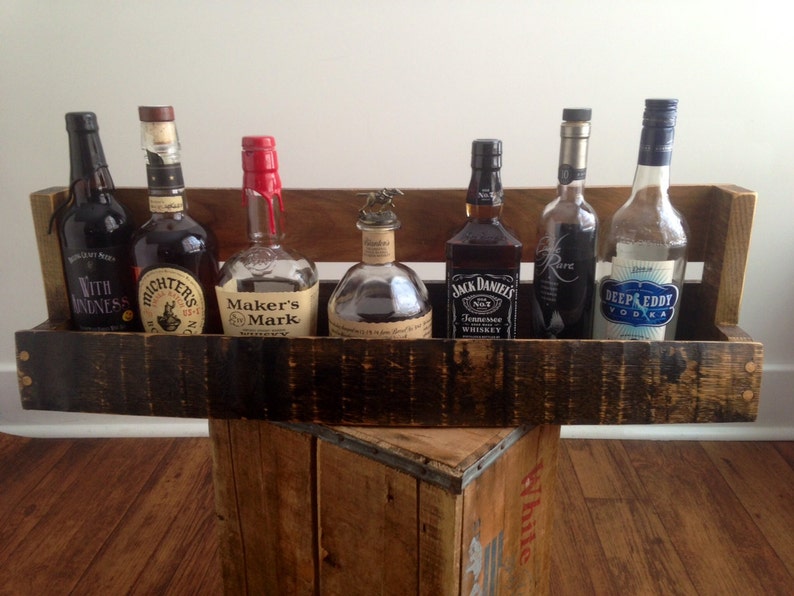 Bourbon/Whiskey Barrel Stave Shelf image 7