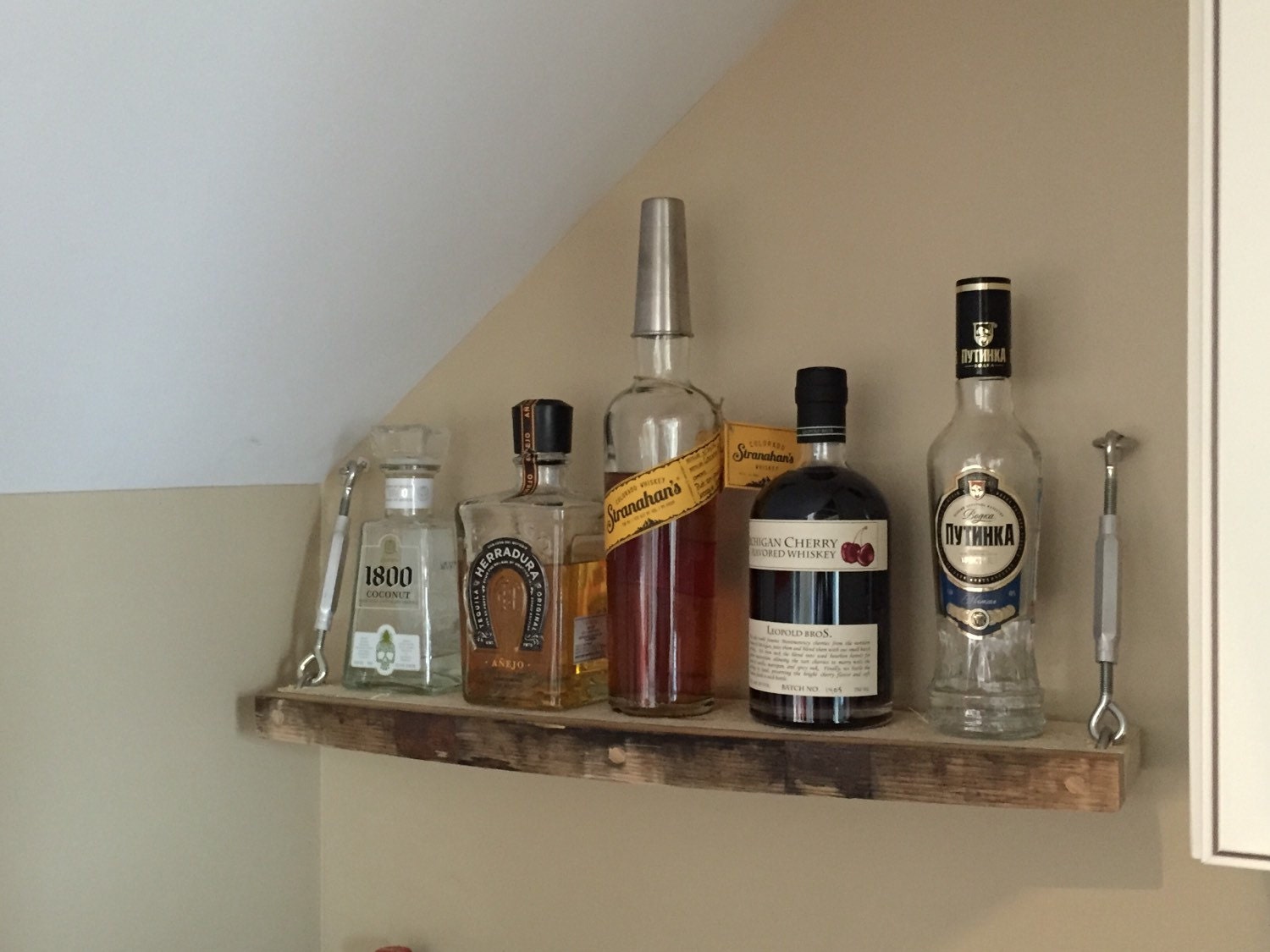 Bourbon/whiskey Barrel Turnbuckle Shelf Etsy