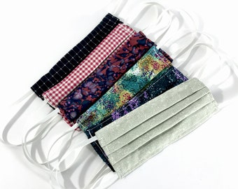 6-PACK Kids Face Mask: Reusable, washable & reversible 2-layer protective cotton face mask w/ elastic. Shipping Daily!