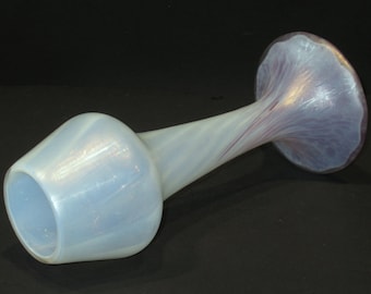 STUNNING!! Kralik Glass Vase Iridescent Glass Vase Czech Bohemian