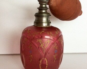 Vintage cut glass perfume bottleVintage Vintage Tiger Print Perfume Bottle
