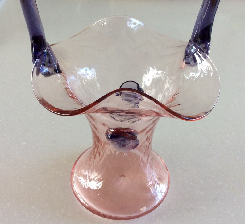 Kralik Glass Vase Herringbone Etsy