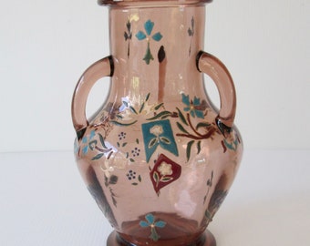 c 1890 French Glass Vase Legras - Augustus Jean