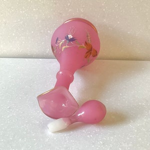 Antique Perfume Bottle Opaline Glass Perfume Decanter Bohemian - French Glass Perfume Bottle