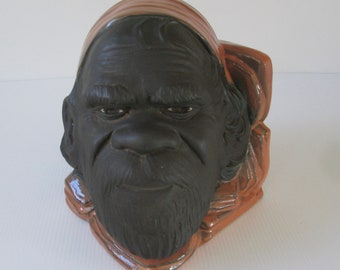 Studio Anna Pottery Aboriginal Face Bookend - Door Stop
