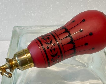 Loetz Glass Perfume Bottle c1920 - Bohemian Glass Perfume Bottle - Czech Glass Perfume Atomiser