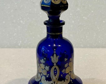 c1860 Harrach Glass Perfume Bottle c1860 Czech Bohemian Glass Perfume Bottle
