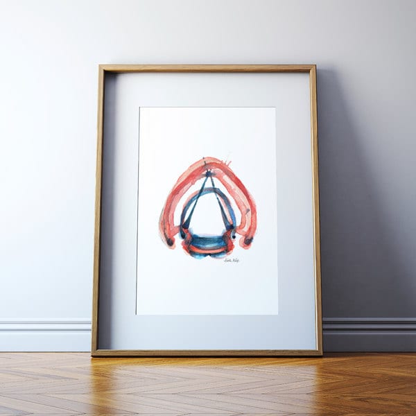 Vocal Cords Watercolor Art Print - Vocal Cords Watercolor - Speech Th…