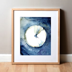 Evening Eardrum 2 Watercolor Print - Gift for Audiologist - Tympanic Membrane - Anatomy Art