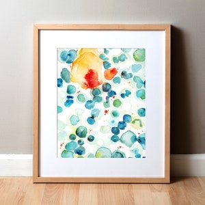 Plasma Watercolor Print - Histology and Hematology Art Print - Plasma Cells Abstract Print