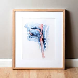Swallowing Mechanism Art Print - Dental ENT and Speech Pathology Anatomy Art