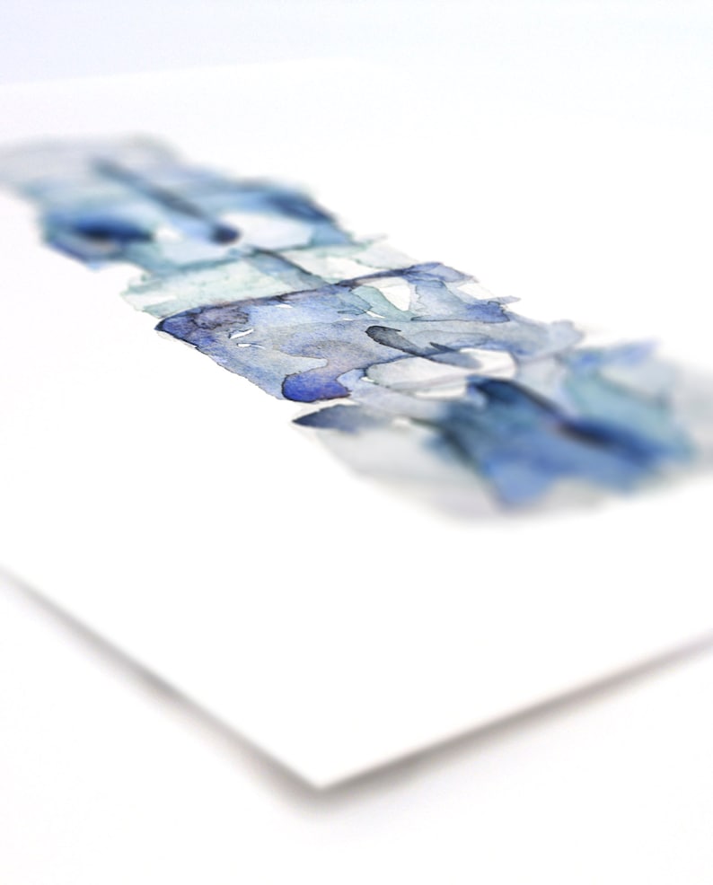 Blue Spine Print Series of 3 Anatomy Art Set 3 Watercolor Prints image 9