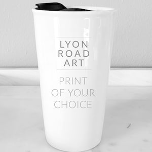 Personalized Travel Mug - Pick Your Print - Choose Your Painting - Custom Mug