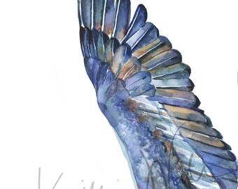 ファンタジーの鳥の水彩画 ファンタジーの鳥の水彩画