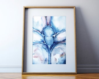 The Circle of Willis - Abstract Watercolor Print Unframed of the Circle of Willis - Brain Art - Neurology Art - Anatomy Art - Medical Art