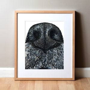 Dog Nose Watercolor Print - Veterinary Art - Animal Art - Gift for Veterinary Doctor