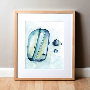 BAHA Implant Watercolor Print - Audiology, ENT and Speech Path Art