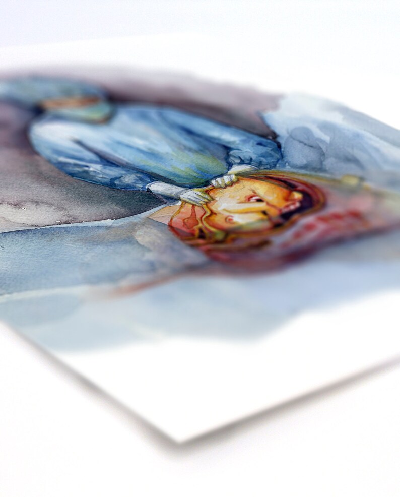 Prepping - C-section Art - OBGYN and Female Reproductive Anatomy Print ...
