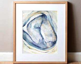 Mitral Valve Print - Cardiovascular Watercolor - Abstract Anatomy Art