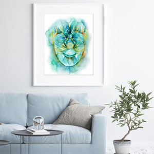 Muscles of Facial Expression Watercolor Art Print Muscular - Etsy